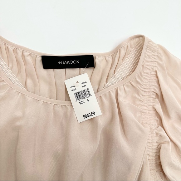 Thakoon Silk Nude Ruched Dress - Picture 9 of 13